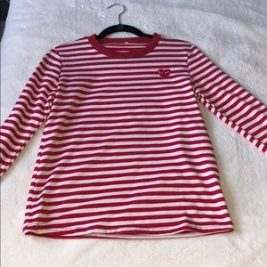 Red heart long sleeve